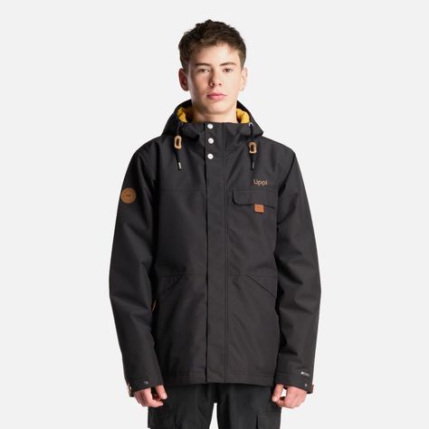 Chaqueta Teen Boy Rainy B-Dry Hoody Jacket Negro Lippi-1