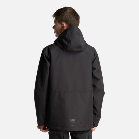 Chaqueta Teen Boy Rainy B-Dry Hoody Jacket Negro Lippi-3