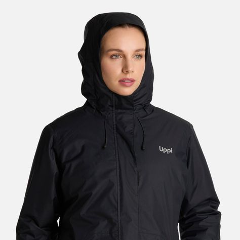 Chaqueta Mujer Gunther B-Dry Hoody Jacket Negro Lippi I25-3