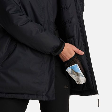 Chaqueta Mujer Gunther B-Dry Hoody Jacket Negro Lippi I25-6