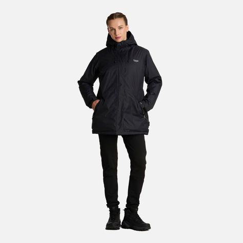 Chaqueta Mujer Gunther B-Dry Hoody Jacket Negro Lippi I25-7