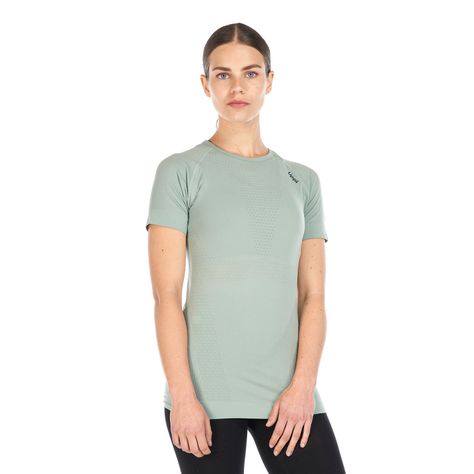 Primera Capa Mujer Skintec 1000 Seamless Short Sleeve Jade Lippi-1