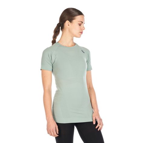 Primera Capa Mujer Skintec 1000 Seamless Short Sleeve Jade Lippi-2