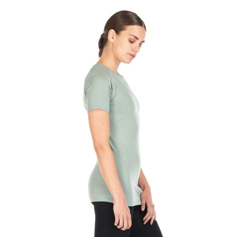 Primera Capa Mujer Skintec 1000 Seamless Short Sleeve Jade Lippi-3
