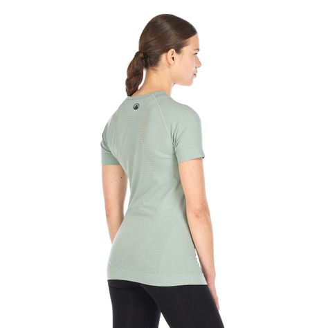 Primera Capa Mujer Skintec 1000 Seamless Short Sleeve Jade Lippi-4