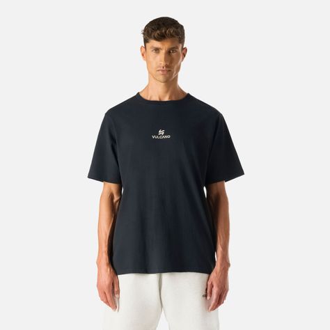 Polera Hombre Cool Down T-Shirt Negro Vulcano-0
