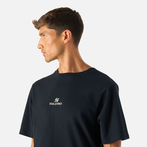 Polera Hombre Cool Down T-Shirt Negro Vulcano-4