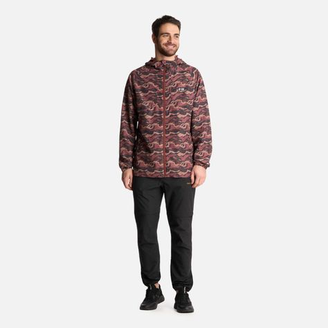 Chaqueta Hombre Aperrao Print Vino Haka Honu-5