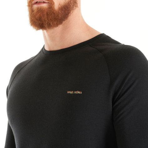 Primera Capa Hombre Carnero Top Negro Haka Honu I25-6