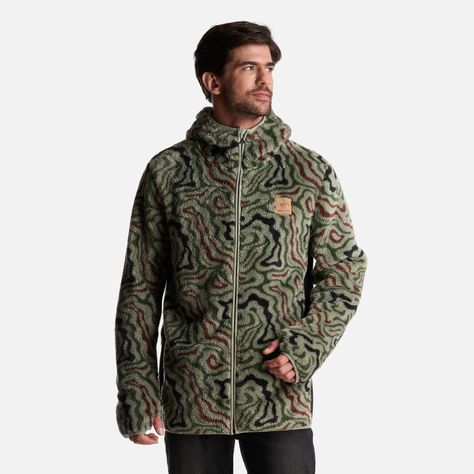 Poleron Hombre Calur-oso Print Verde Haka Honu-0