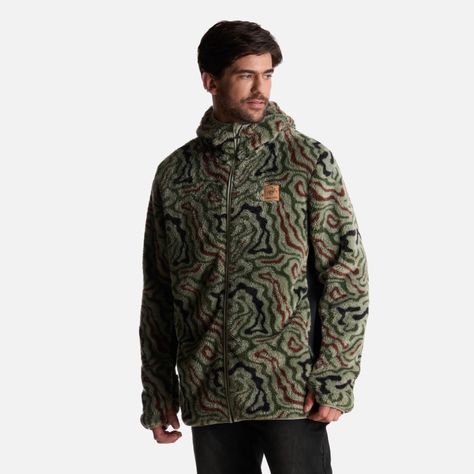Poleron Hombre Calur-oso Print Verde Haka Honu-1