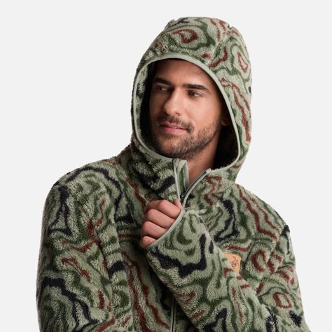 Poleron Hombre Calur-oso Print Verde Haka Honu-4