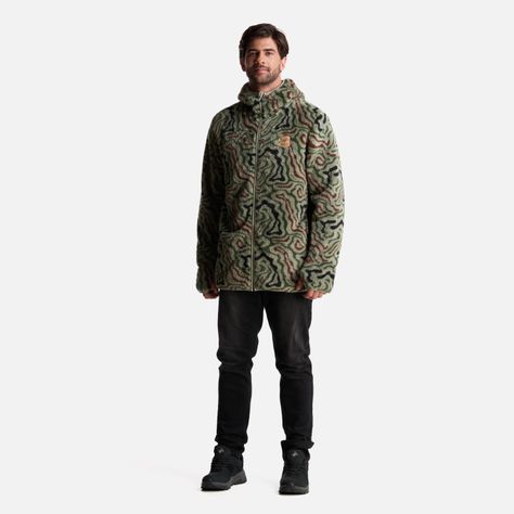 Poleron Hombre Calur-oso Print Verde Haka Honu-6