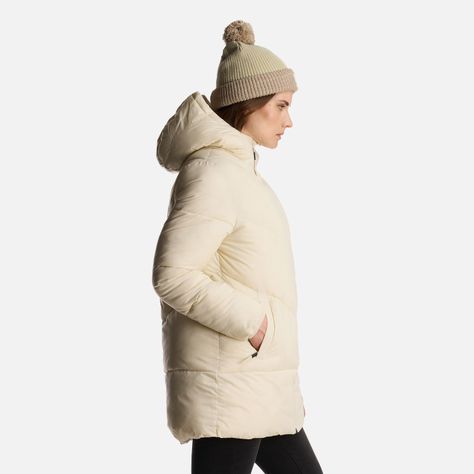 Chaqueta Mujer Long Line Steam Pro Hoody Jacket Crema Lippi-3