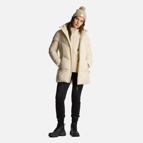 Chaqueta Mujer Long Line Steam Pro Hoody Jacket Crema Lippi-8