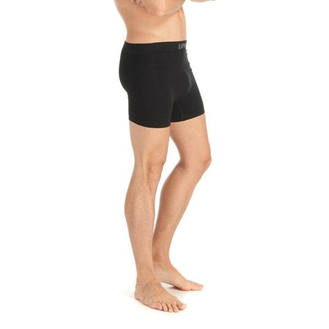 Ropa Interior Hombre Pack Skintec Seamless Boxer Negro y Gris Oscuro Lippi V22-2