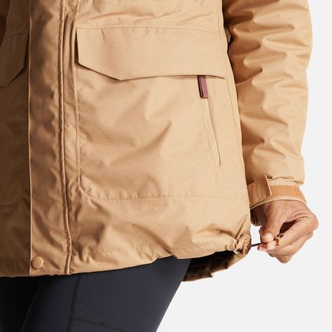 Chaqueta Mujer Perro Guapo Camel/Burdeo Haka Honu-6