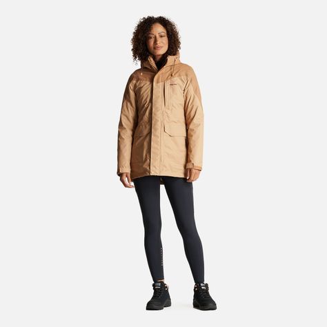Chaqueta Mujer Perro Guapo Camel/Burdeo Haka Honu-9