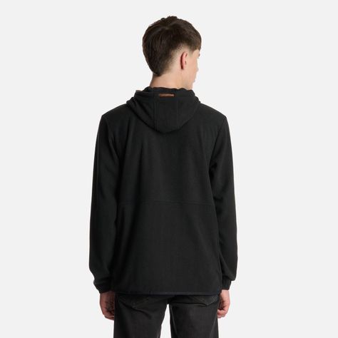 Polerón Teen Boy Stripes Nano-F Full Zip Negro Lippi I25-2
