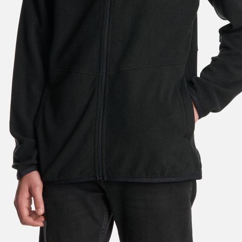 Polerón Teen Boy Stripes Nano-F Full Zip Negro Lippi I25-4