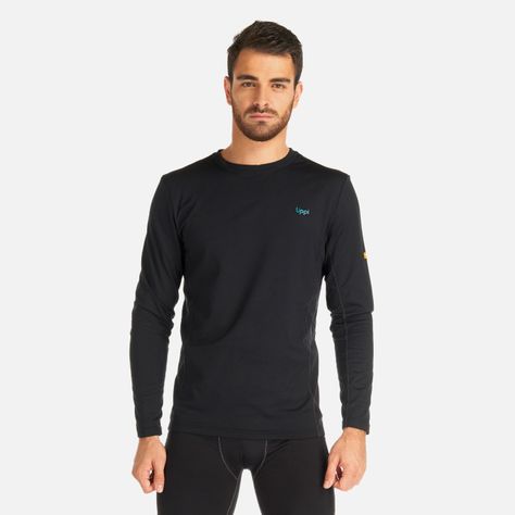 Primera Capa Hombre Skintec 2000 Warm Top Negro Lippi I23-1