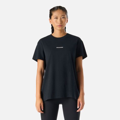 Polera Mujer Cool Down T-Shirt Negro Vulcano-0