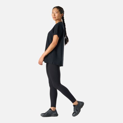 Polera Mujer Cool Down T-Shirt Negro Vulcano-2
