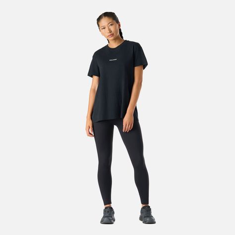 Polera Mujer Cool Down T-Shirt Negro Vulcano-5