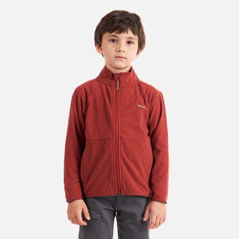 Poleron Niño Stripes Nano-F Full Zip Terracota Lippi I22-1