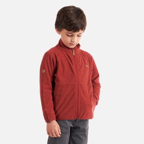 Poleron Niño Stripes Nano-F Full Zip Terracota Lippi I22-2