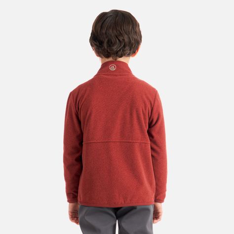 Poleron Niño Stripes Nano-F Full Zip Terracota Lippi I22-3