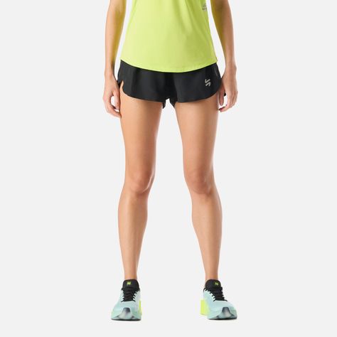 Shorts Mujer Built To Move 3" Shorts Negro Vulcano-0