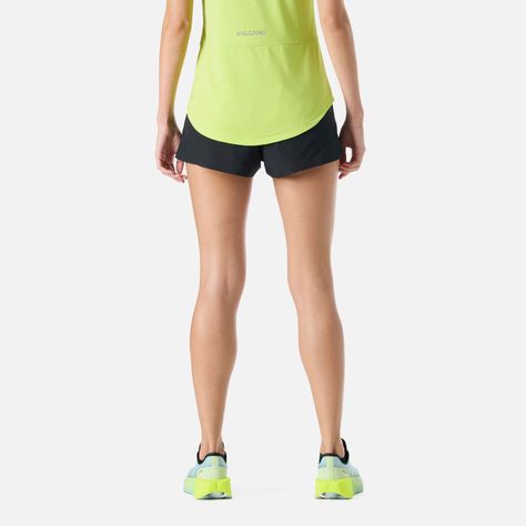Shorts Mujer Built To Move 3" Shorts Negro Vulcano-3