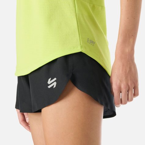 Shorts Mujer Built To Move 3" Shorts Negro Vulcano-4