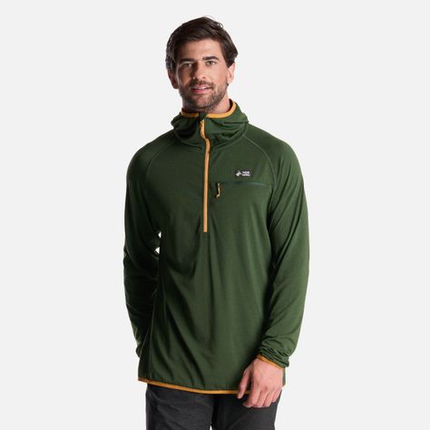 Poleron Hombre Taina Pro Verde Militar Haka Honu-1