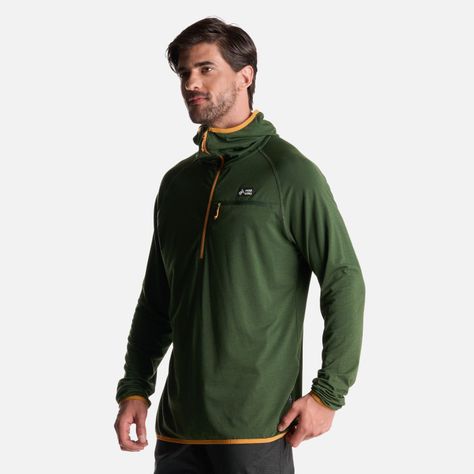 Poleron Hombre Taina Pro Verde Militar Haka Honu-2