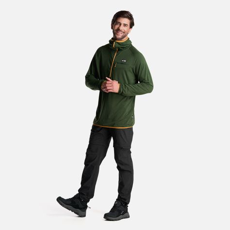 Poleron Hombre Taina Pro Verde Militar Haka Honu-6