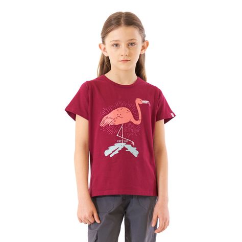 Polera Niña Country UV-Stop T-Shirt Frambuesa Lippi-1