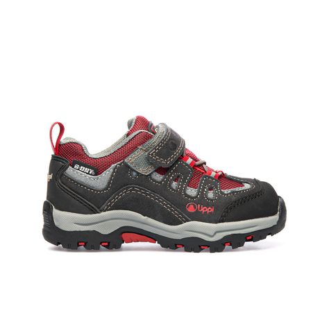 Zapato Niño Puelo CS Low Velcro Gris Rojo Lippi-0