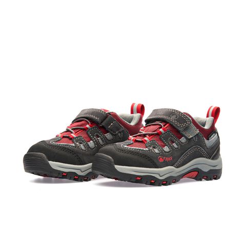 Zapato Niño Puelo CS Low Velcro Gris Rojo Lippi-2