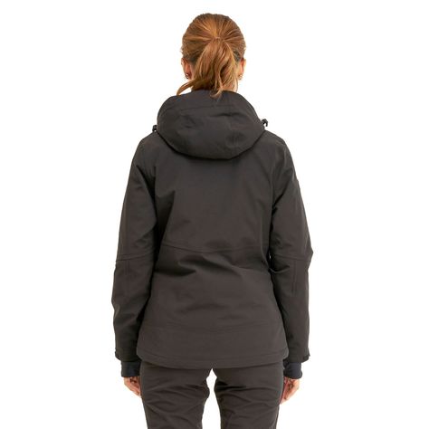 Chaqueta Mujer Andes B-Dry Hoody Jacket Negro Lippi I20-3