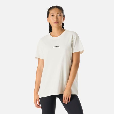 Polera Mujer Cool Down T-Shirt Blanco Vulcano-0