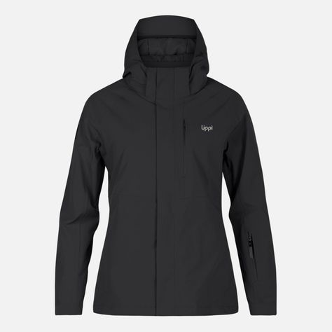 Chaqueta Mujer Andes B-Dry Hoody Jacket Negro Lippi I24-0
