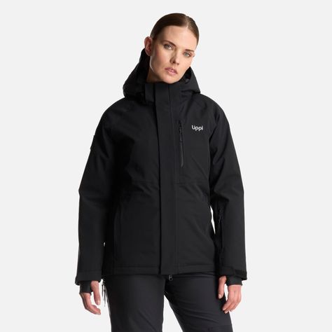 Chaqueta Mujer Andes B-Dry Hoody Jacket Negro Lippi I24-1