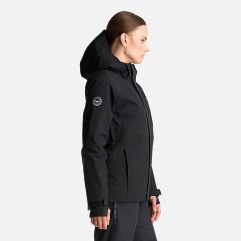 Chaqueta Mujer Andes B-Dry Hoody Jacket Negro Lippi I24-3