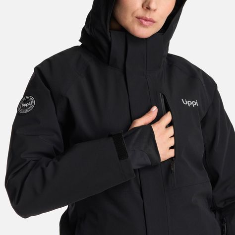 Chaqueta Mujer Andes B-Dry Hoody Jacket Negro Lippi I24-7