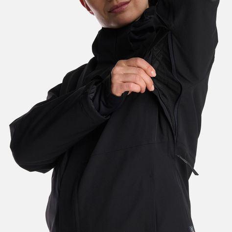 Chaqueta Mujer Andes B-Dry Hoody Jacket Negro Lippi I24-8