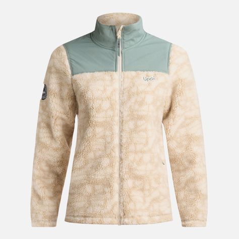 Chaqueta Mujer Glaciar Sherpa Pro Jacket Print Crema Lippi-0