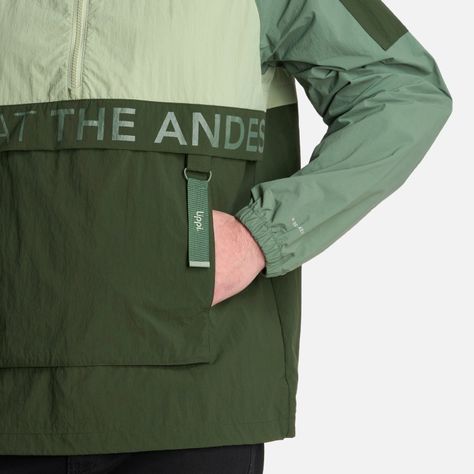Chaqueta Hombre WindCity WindBreaker 1/4 Zip Jade Lippi-6
