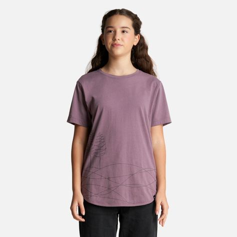 Polera Teen Girl Essential T-Shirt Malva Lippi-1